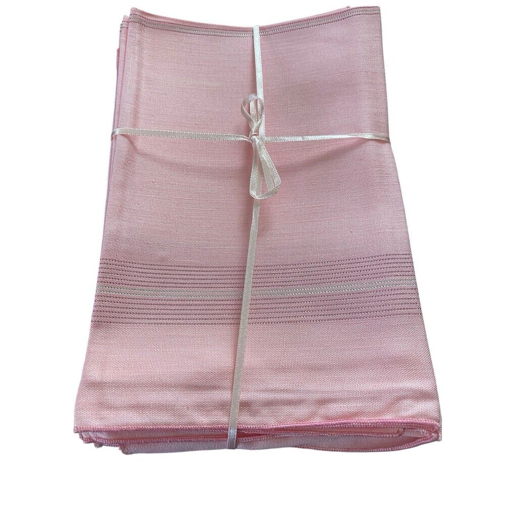 12 Vintage Cloth Napkins Bubblegum Pink  16-1/4 x 16-1/2 Easter Shower Girly